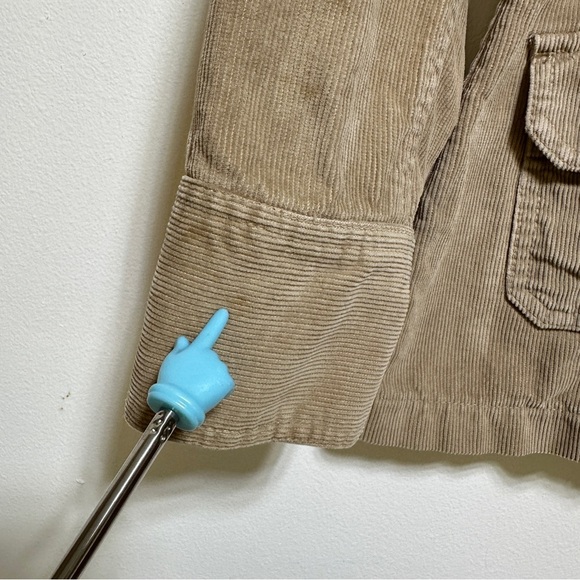 Old Navy Utility Jacket Belted Cotton Safari Jacket Tan Lightweight Size M - Picture 6 of 9